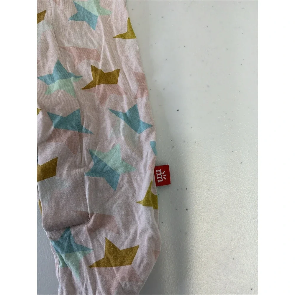 Lot of 2 Magnetic Me Modal Magnetic Footie Sleeper 0-3 8-12 Pounds Floral Stars